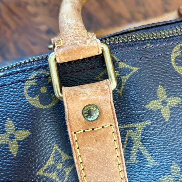 Louis Vuitton Vintage Keepall 45 Monogram Canvas Duffel Bag Overnight Bag - Picture 11 of 14